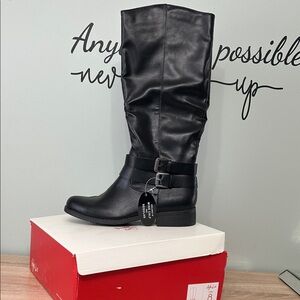 Style & Co. Black Over the Knee Boots